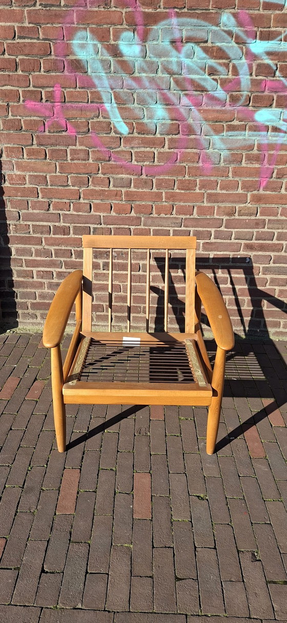 Image 1 of 2 dänische Sessel aus den 1970er Jahren mit Originalpolsterung