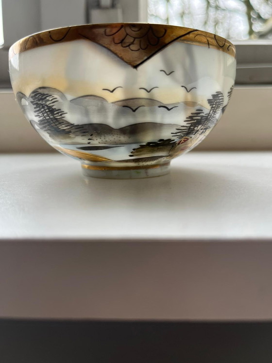 Image 1 of Servizio da tè giapponese vintage Geisha in the Garden