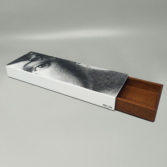 Image 1 of 2000s Astonishing Black and White Fornasetti Box signed Fornasetti. Made in Italy
