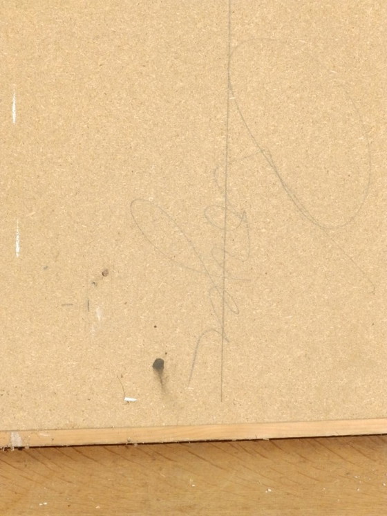 Image 1 of Cadre Vintage Carrelage Déco Visage Stylisé, Oeuvre Unique