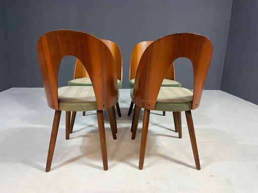 Ensemble de 4 chaises de salle à manger d'Antonín Šuman, Tchécoslovaquie, années 1960