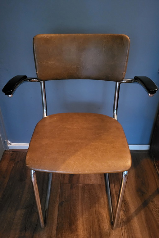 Gispen 207 Rohrgestellstuhl Willem Hendrik Gispen 1940er Jahre