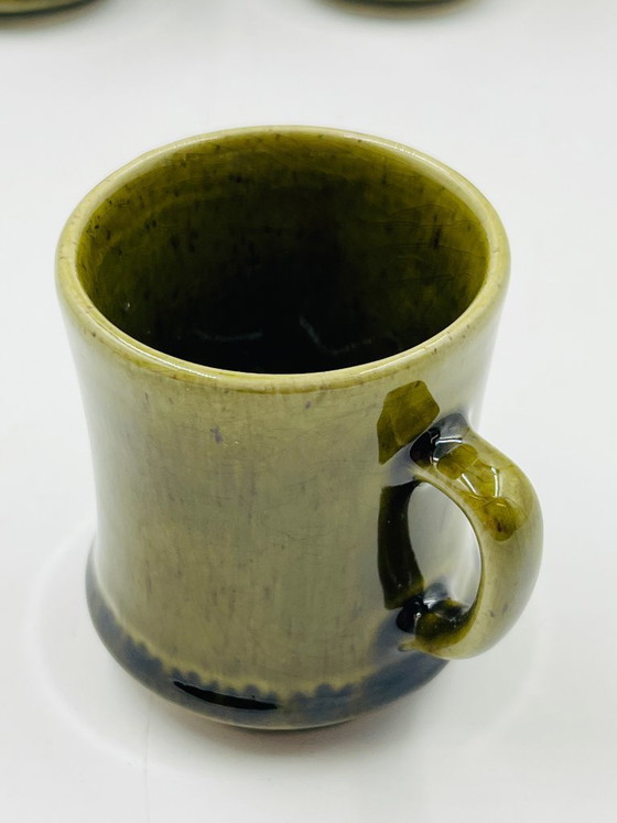 Image 1 of Set 6 Tazzine Espresso Deco Hälsingborg Bari 15/1 Oliva