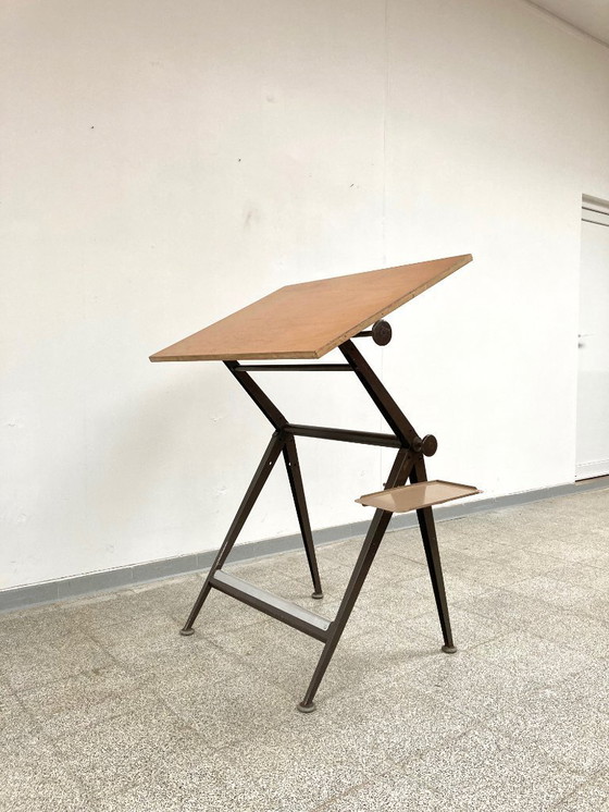 Image 1 of Tavolo da disegno e sedia Friso Kramer/Wim Rietveld dal design vintage