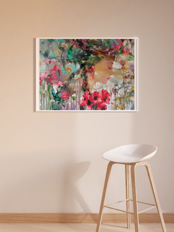 Pintura al Óleo Original Abstracta Naturaleza Flores Chica Flora – Pinturas y dibujos, Canvas (photo 3 of 10)