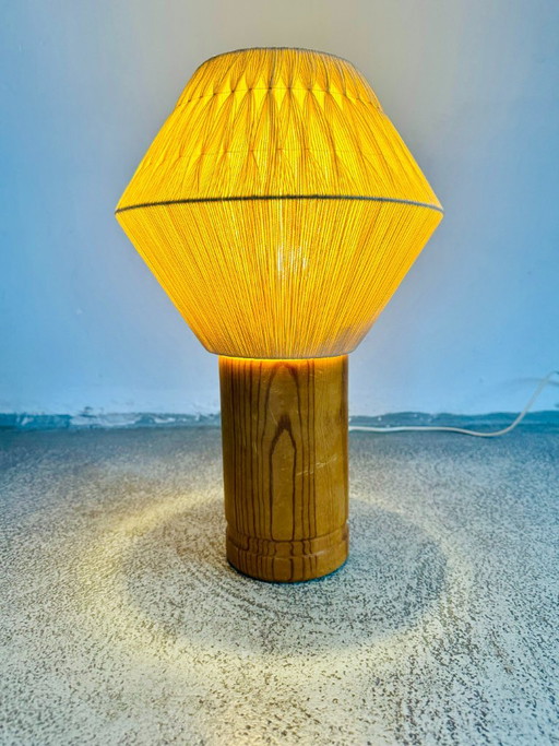 B-243 Wood & Sisal Table Lamp by Hans-Agne Jakobsson for AB Ellysett, Sweden 1960s – Hans-Agne Jakobssen, tafellampen