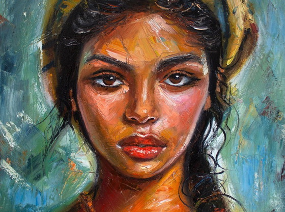 Image 1 of Laurent CHIMENTO - Délia, daughter of the sea - Artist's painting