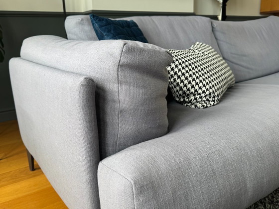 Image 1 of Ruime comfortabele bank met chaise longue / kussens met dons