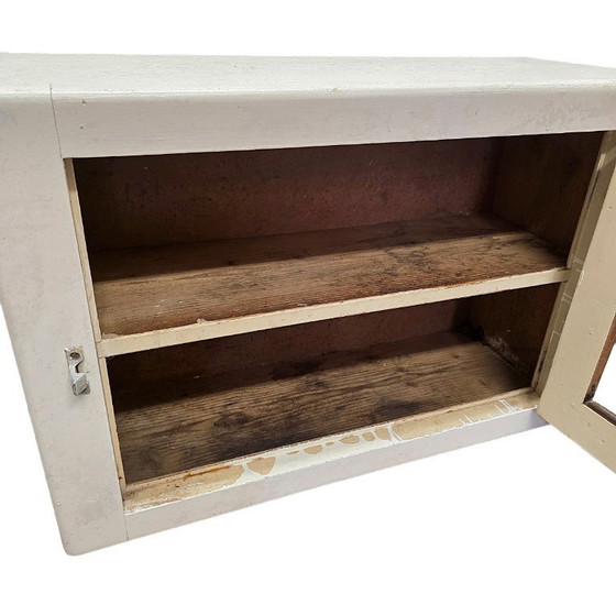 Image 1 of Alter antiker hölzerner Hängemedizinschrank, erste Hälfte des 20. Jahrhunderts