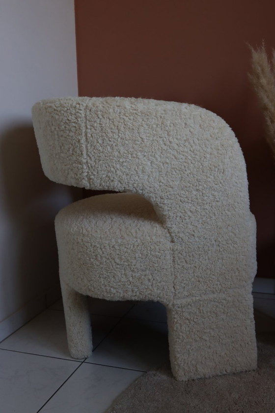 Image 1 of 2x Fauteuil witte schapenvacht 