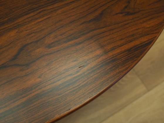 Image 1 of Table basse ronde en palissandre, design danois, années 1970, fabriquée au Danemark