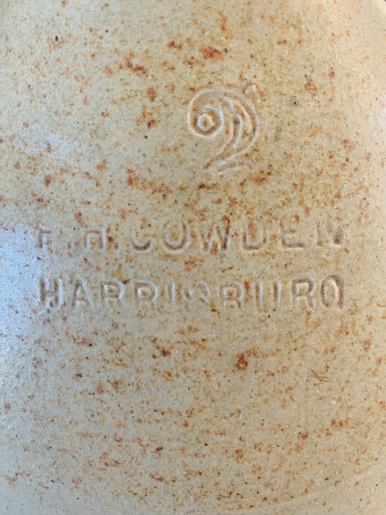 Image 1 of Antica brocca in gres da 2 g con fiocco di neve, F. H. Cowden, Harrisburg, 1880 ca.