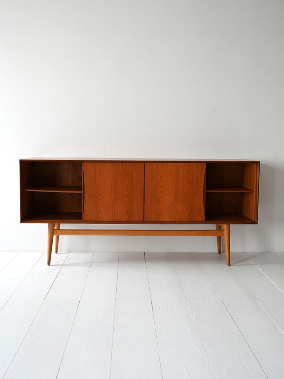 Image 1 of Vintage Scandinavian Teak Sideboard with Drawers