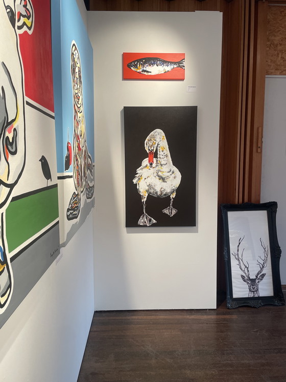 Image 1 of Gemälde eines Schwans