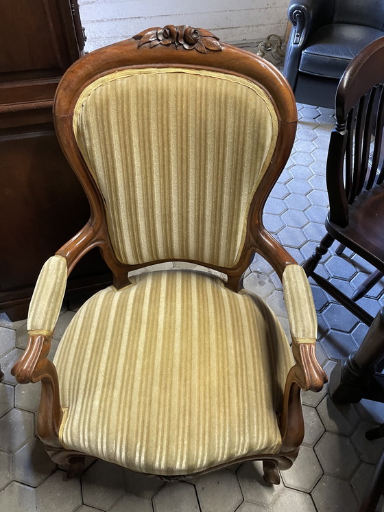 Image 1 of Conjunto de sofás Luis XV antiguos con 2 sillones