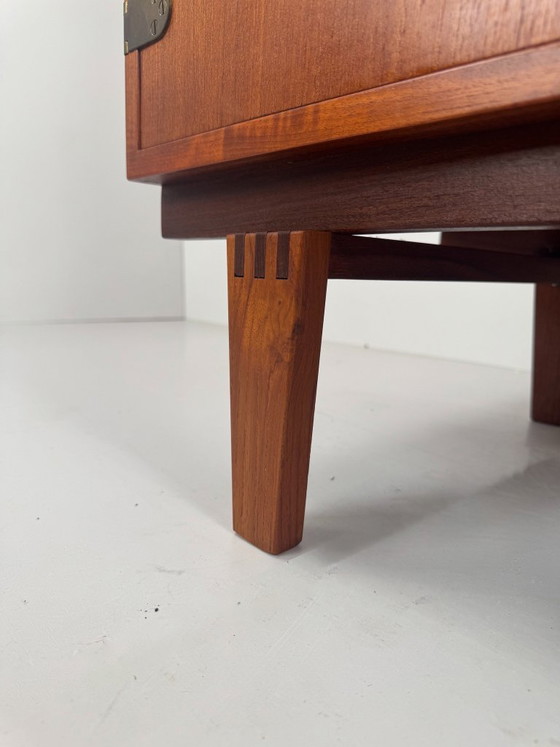Libreria Scrivania in Teak, Peter Løvig Nielsen, Danimarca, c. anni '60, Hedensted Møbelfabrik, Librerie (foto 11 di 15)