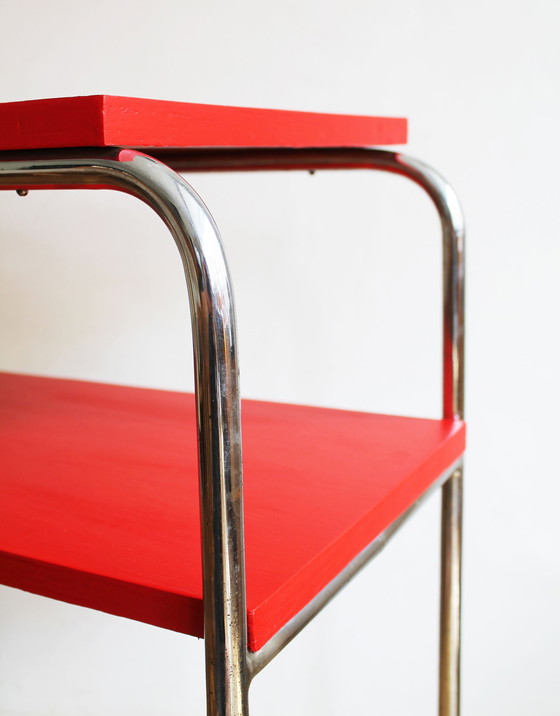 Image 1 of 1930's Modernist Tubular Side Table Model R7 by Slezak