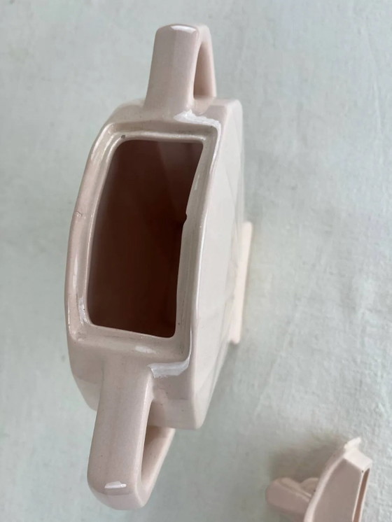 Art Deco rosa Zuckerdose – Geschirr, Porcelain (photo 5 of 9)