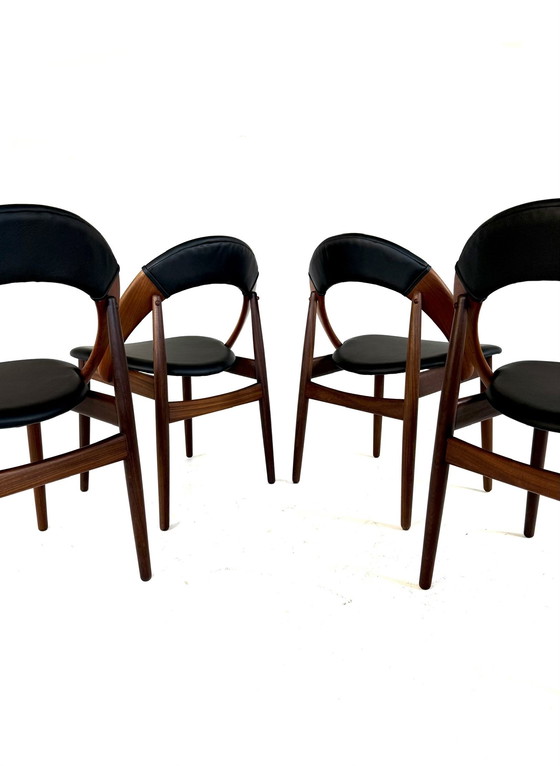 Image 1 of 4x gerestaureerde eetkamerstoel, Arne Hovmand Olsen ‘60