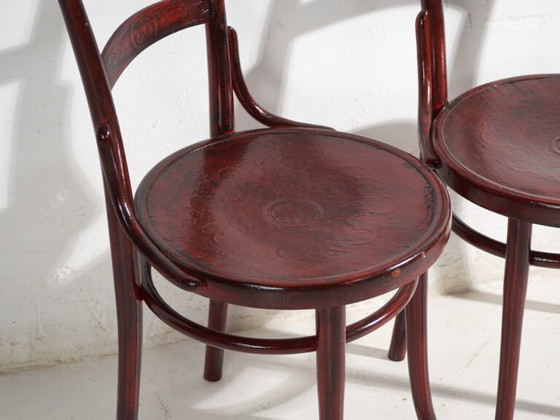 Antique set of 4 bentwood Thonet chairs – Central Europe, circa 1900 – Dining chairs, Metal (photo 33 of 40)