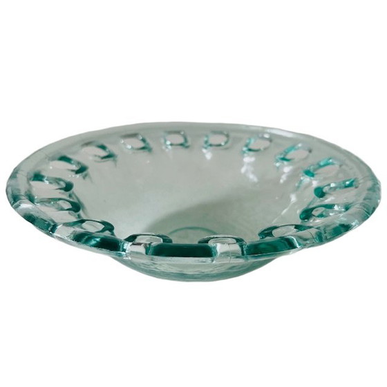 Image 1 of Ciotola spagnola vintage in vetro riciclato fatta a mano anni '50