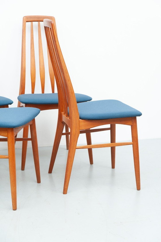 Image 1 of 8x sillas de teca "Eva" de Niels Koefoed para Koefoed Hornslet (años 60)