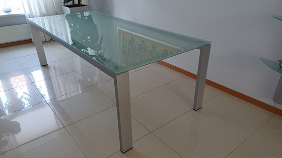 Image 1 of Arco Table Frosted Glass L*W*H = 240*105*75 cm