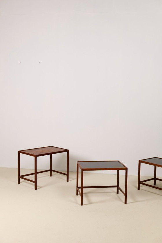 Image 1 of Juego de mesas nido de teca de Kurt Østervig, Dinamarca, años 60