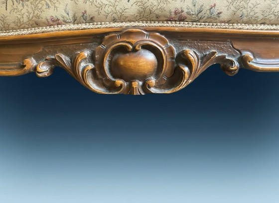 Image 1 of Canapé de style Louis XV - banquette ancienne à deux places