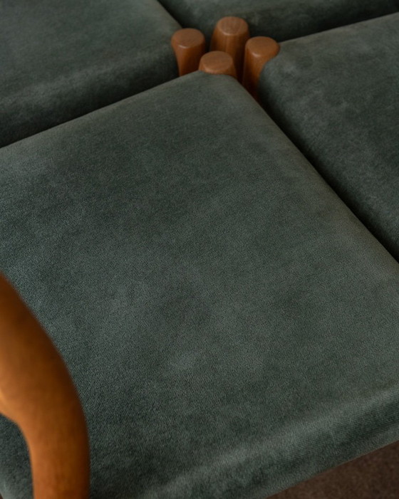 Image 1 of Sedie da pranzo modello 84 vintage in quercia di Niels Otto Møller per J.L. Møllers Møbelfabrik, Danimarca, anni '60, set di 4