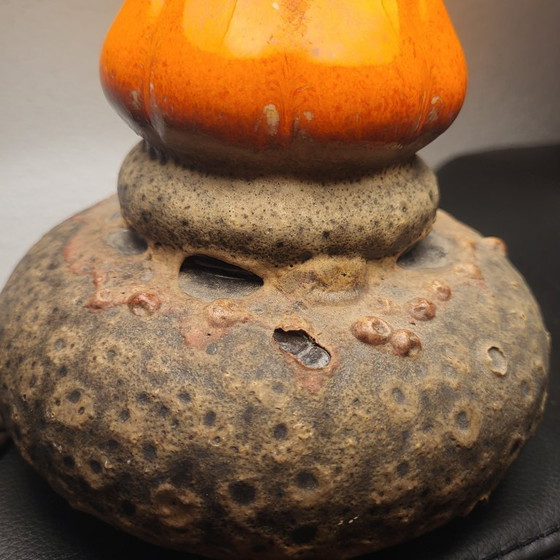 Space Age Fat Lava Table Lamp, Vintage, West Germany 1960s, 70s – Ceramic (photo 14 of 14)