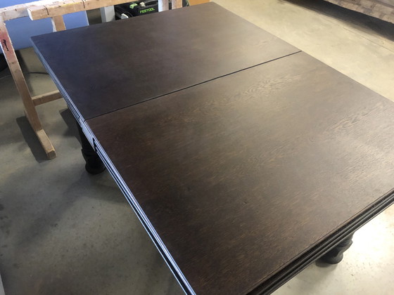 Image 1 of 6x Stühle Nicht Renoviert und 1 Großer Ausziehtisch Renoviert