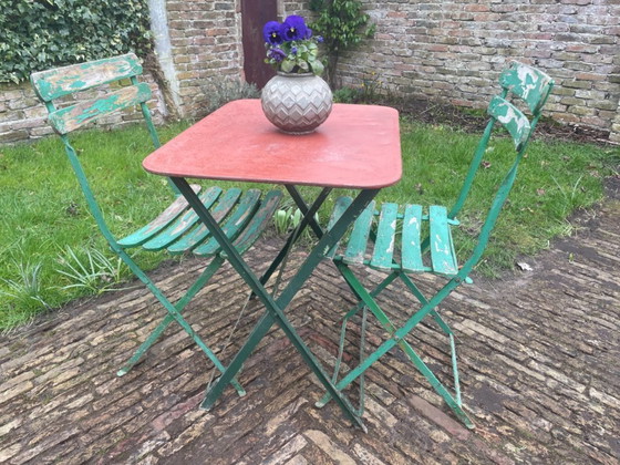 Image 1 of Folding table Garden table French antique