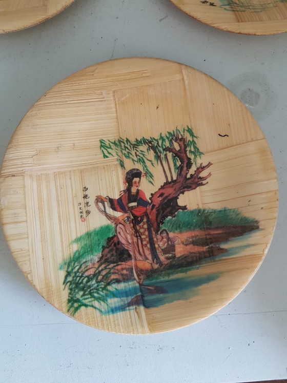 Image 1 of "The Goddess of the Lo River" signs from Bamboo" The Goddess of the Lo River" signs from Bamboo