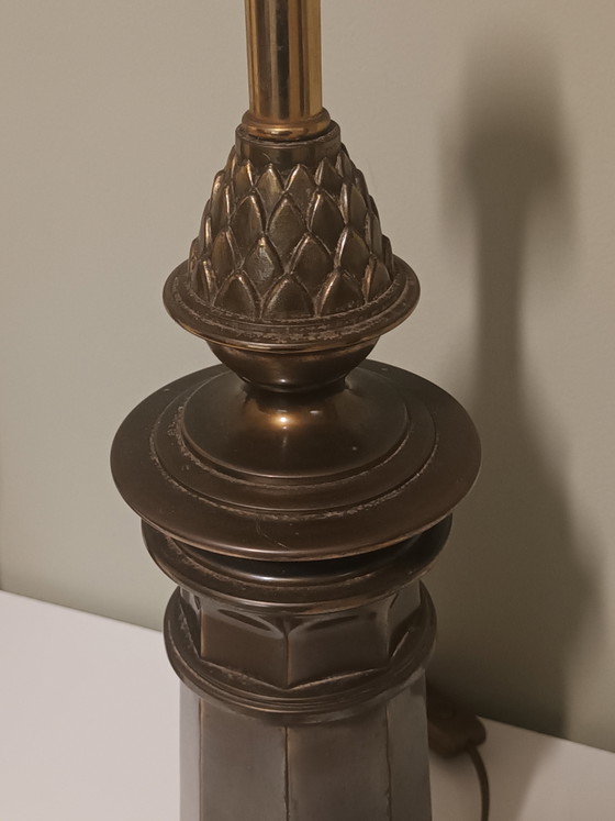 Pair of Mid-Century Table Lamps – Copper (photo 4 of 8)