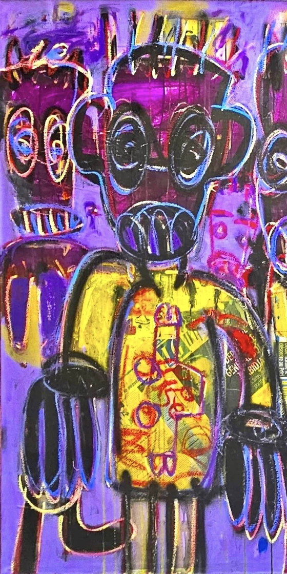 Aboudia - Untitled - 2021 – Paintings & Drawings, Canvas (photo 3 of 5)
