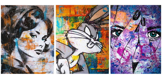 Image 1 of GONGAS - Suspicious - Artist canvas