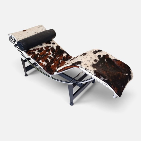 Charlotte Perriand Pierre Jeanneret Le Corbusier Chaise Longue 1970-80s LC4 Cassina Pony 1970-80s Tricolore (photo 3 of 8)