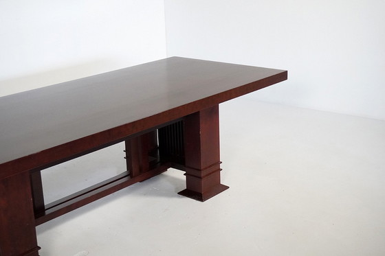 Image 1 of Monumentaler 605 Allen Tisch von Frank Lloyd Wright für Cassina, Italien 1980