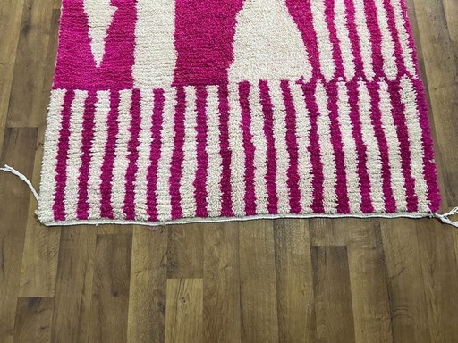 Tapis azilal tissé main artisanale traditionnelle taille 3/4 m