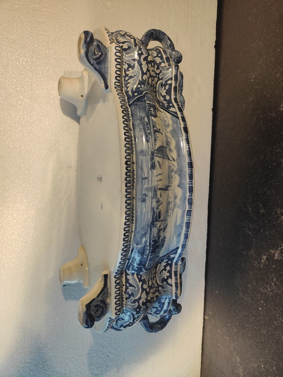 Image 1 of Jardinera antigua Boch Freses 1890-1920 Keramis Boch