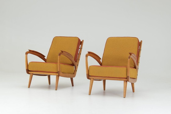 Image 1 of A pair of 1950s armchairs - B. Spuijs for 'De Ster' Gelderland