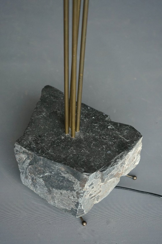 Image 1 of Handgefertigte Stehlampe im brutalistischen postmodernen Stil der 1990er Jahre aus Belgien