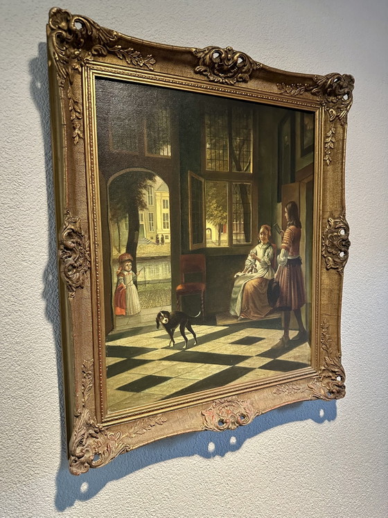 Vintage Dutch Amsterdam Baroque Smoky Painting – Paintings & Drawings, Canvas, Wood (photo 3 of 10)