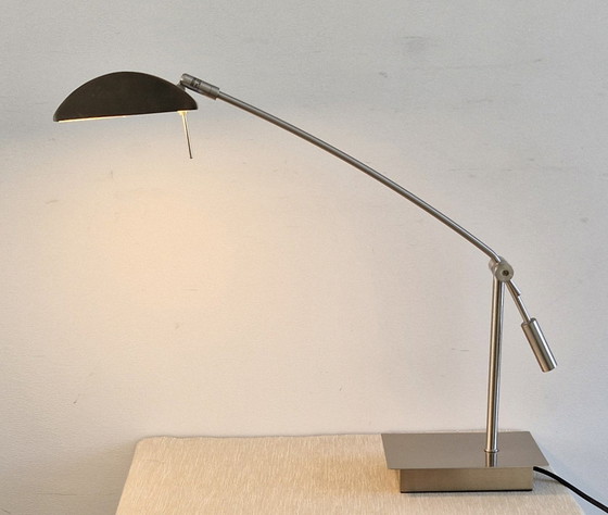 Image 1 of Table/Desk Lamp Geos by Lucide Belgium - Matte Chrome