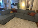Divano angolare verde Milly