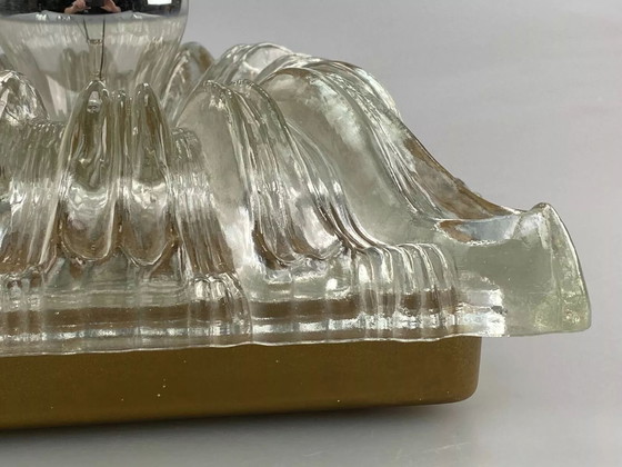 Image 1 of 60's 70's Lampe Lampe murale Lampe Ice Glas Space Age Design 60s