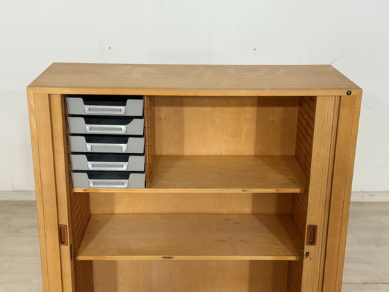 Image 1 of Dänischer Rolladenschrank / Wäscheschrank / Wohnzimmerschrank / Holz Schrank