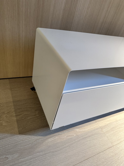 Müller Mobile Line, tv-meubel, staal, wit