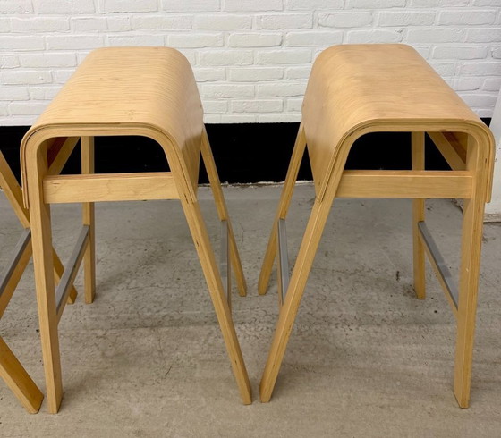 4 Vintage IKEA ‘Salve’ Barkrukken – Wood (photo 17 of 21)